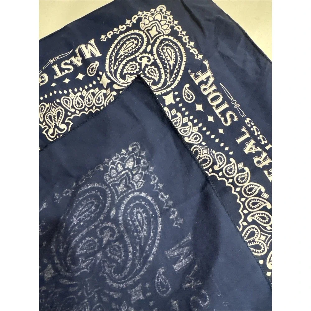 Mast General Store Blue Bandana Since‎ 1883 Paisley 19x19